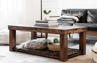 Experience timeless style with this handcrafted reclaimed wood coffee table, expertly crafted for enduring quality. The square design pairs sustainable materials with thoughtful details—ideal for any living space seeking artisan furniture.