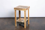 Lincoln Reclaimed Wood Side Table in Provincial