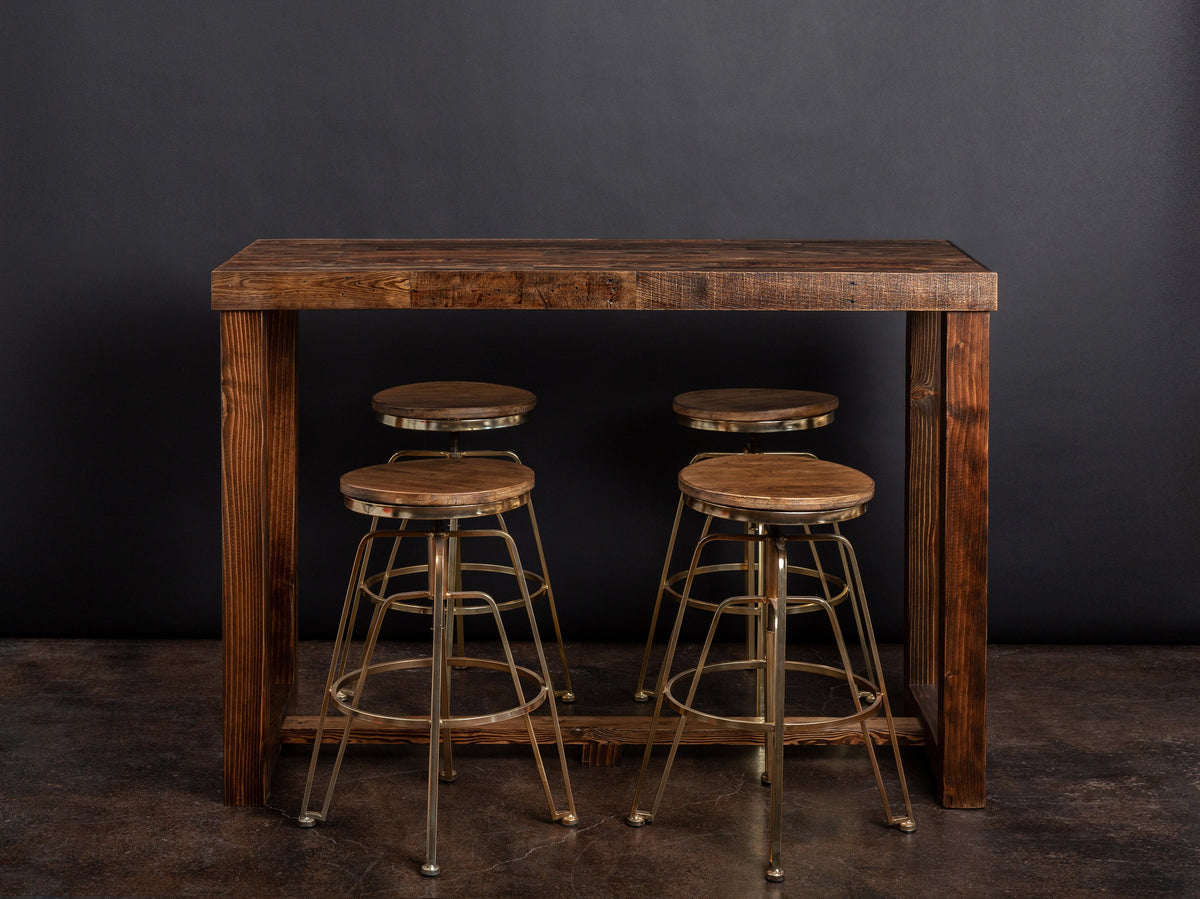 Reclaimed Wood Community Bar Table