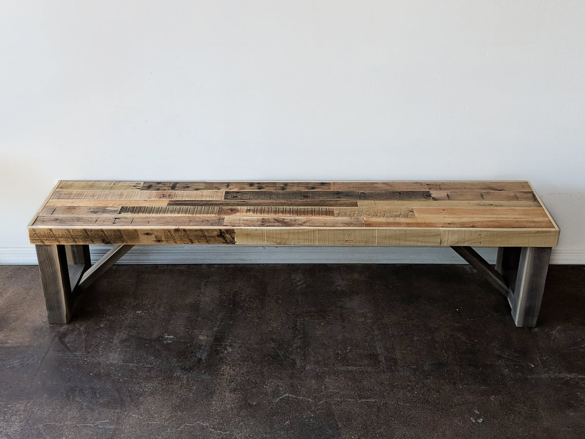 Reclaimed Wood Farm Bench