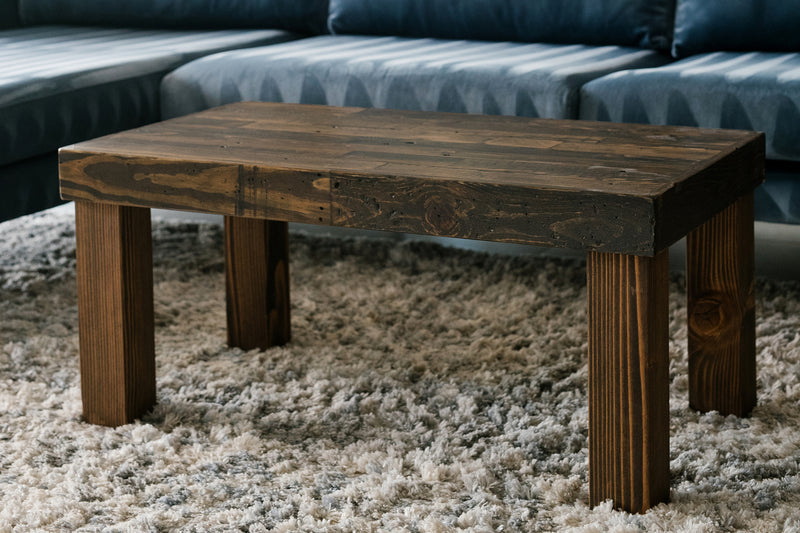 QUICK SHIP! 36x20 Reclaimed Wood Coffee Table in Espresso
