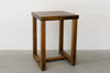 Bridger Reclaimed Wood Square High Top Bar Table in Espresso