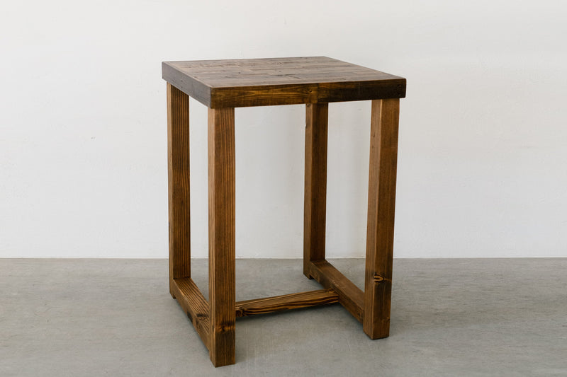 Bridger Reclaimed Wood Square High Top Table in Espresso