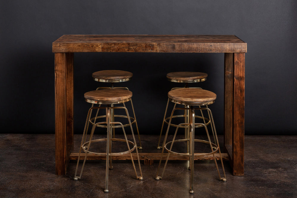 Bar Height Tables | 42” Reclaimed Wood High Top Tables