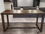 QUICK SHIP! 60x18 Reclaimed Wood Community Bar Restaurant High Top Table in Espresso