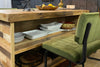 Kitchen Island Counter with Shelf Storage