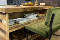 Kitchen Island Counter with Shelf Storage