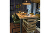Kitchen Island Counter with Shelf Storage