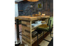 Kitchen Island Counter with Shelf Storage