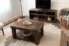 De Soto Reclaimed Wood Coffee Table with Shelf