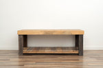 De Soto Reclaimed Wood Coffee Table with Shelf
