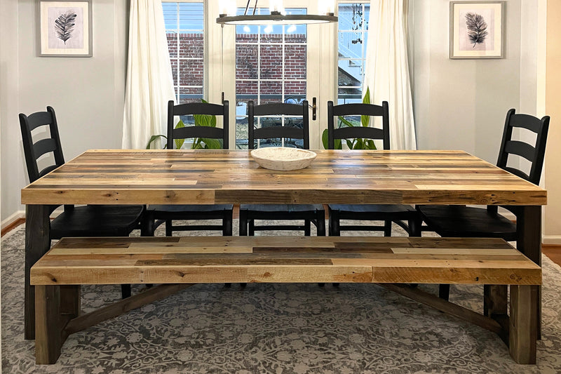 Mendocino Reclaimed Wood Dining Table in Natural