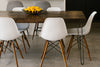 Sabine Reclaimed Wood Hairpin Leg Dining Table in Espresso