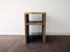 Reclaimed Wood Modern Waterfall Side Table - Kase Custom